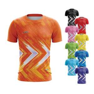 T-shirts de sport personnalisés Vêtements de sport Manches courtes Sublimation Micro Polyester 100% Confortable Haute Qualité 145 GMS - Product Image 3