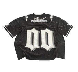 Fabrication OEM à chaud, maillots de football, rugby et football américain unisexes, t-shirts courts sublimés imprimés sur mesure, taille plus, 100% - Product Image 4