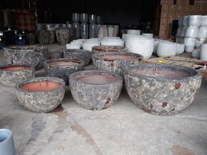 [Jason] Cerámica Atlantis | Macetas atlánticas antiguas con chorro de arena, jardineras de flores rústicas y jarrones grandes para el suelo - Product Image 3