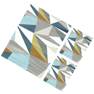 Tapis antidérapant au design abstrait moderne imprimé de qualité supérieure Polyester brillant de longue durée à pois en caoutchouc naturel ensembles de tapis élégants - Product Image 1
