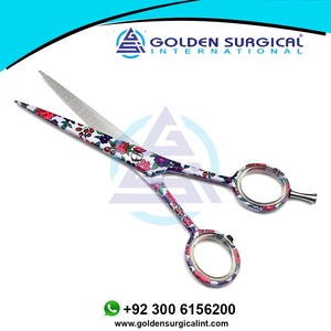 Ciseaux de coiffure professionnels pour barbier, lames droites très affûtées, ciseaux de salon, ciseaux multicolores pour coupe de cheveux - Product Image 2