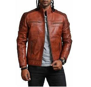 Pakistani แจ็กเก็ตหนังแท้สำหรับผู้ชายแจ็คเก็ตแฟชั่นใหม่พร้อมซิประบายอากาศ - Product Image 2