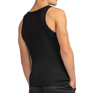 Débardeur de musculation côtelé en Spandex et Nylon, coupe ajustée, haute élasticité, couleur personnalisable, pour entraînement et fitness - Product Image 3