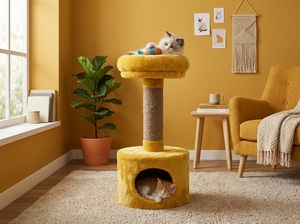 Casa para Gatos Fiona Sunny Lounge con Encanto Dorado - Product Image 5