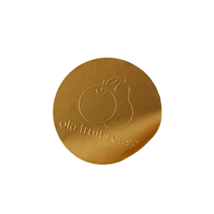 สติกเกอร์กระดาษสีทองลายนูนแบบกำหนดเองสำหรับบรรจุภัณฑ์ของขวัญขายปลีกฉลากส่วนลดและโปรโมชั่นการขาย - Product Image 3