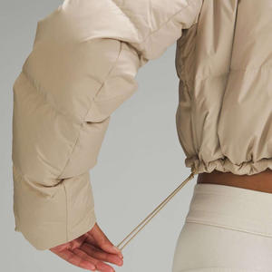 2026 <b>Women</b> Solid <b>Jackets</b> Bubble Crop Coats Puff Ladies Down Coat Customized Long Sleeve Winter Short Bomber <b>Puffer</b> <b>Jackets</b> - Product Image 4