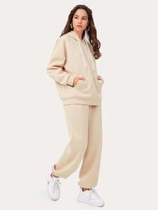 Conjunto Deportivo de 2 Piezas para Mujer, Pantalones Jogger y Sudadera de Algodón de Alta Calidad, Transpirable, Nuevo Modelo 2025 - Product Image 4