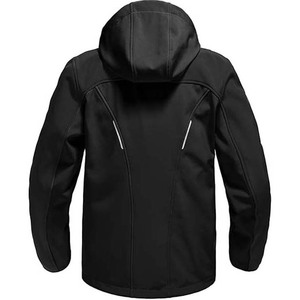 Veste Softshell Unisexe de Conception Personnalisée OEM Manteau Unique Imperméable Anti-Salissure Printemps Automne Décontracté Style Chaud à Capuche Hommes - Product Image 2