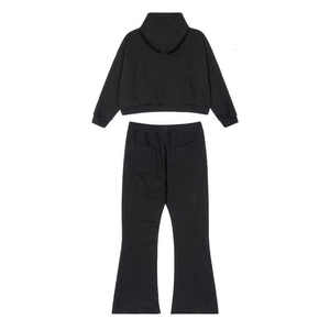 Haute qualité 100% coton français éponge surdimensionné lavé logo personnalisé hommes pantalons de survêtement lourds Boxy recadrée à capuche survêtements ensembles - Product Image 6