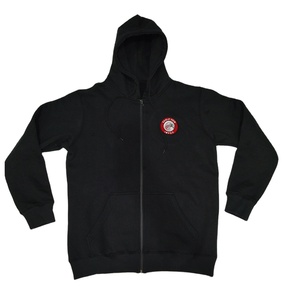 Venta al por mayor de los hombres 100% chaquetas de lana de algodón temporada de otoño Color sólido cremallera deportes sudadera con capucha forrado bordado suave cómodo - Product Image 1