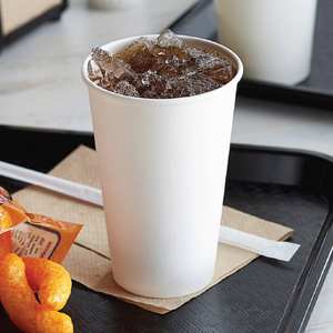 Premier fournisseur malaisien de 100% gobelets en papier à mur unique blanc biodégradable 16OZ gobelets froids à double stratification PE de haute qualité - Product Image 5