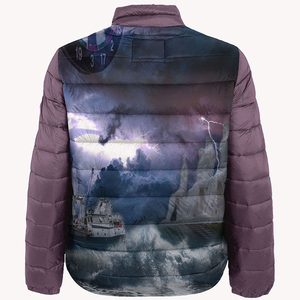 Chaqueta acolchada de plumón para hombre con LOGOTIPO personalizado 2023 de alta calidad, chaquetas acolchadas de gran tamaño lisas de gran tamaño para invierno - Product Image 2