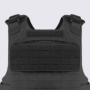 เสื้อกั๊กผ้าอ๊อกซ์ฟอร์ดแบบยุทธวิธีระบายอากาศผ้าไนลอนตัดด้วยเลเซอร์แบบแยกส่วนสารหน่วงไฟแบบถอดเร็วทนทานสีดำสำหรับกลางแจ้ง - Product Image 3