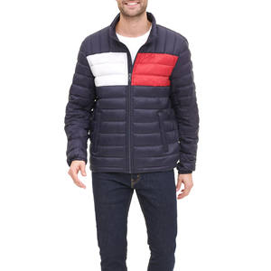 Veste matelassée de haute qualité OEM pour hommes, chaude, hiver, grande taille, fermeture éclair intégrale, veste en duvet à bulles, logo personnalisé, vestes pour hommes - Product Image 2