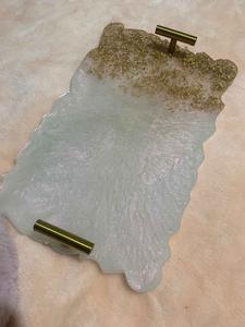 Resin <b>Decorative</b> Tray in Multiple Colors Rectangle Home <b>Decor</b> Resin Tray High Quality - Product Image 4