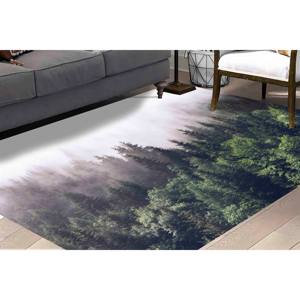 Tapis Forêt Brumeuse : Décoration d'intérieur Paysagère, Tapis d'appoint, Tapis imprimé, Tapis fin non tissé - Product Image 2