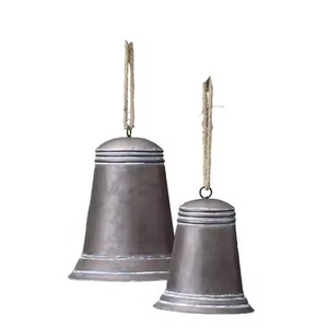 Campana colgante de Navidad, decoración de Metal, estilo Vintage rústico para el hogar, jardín, puerta, pared, vacaciones, exhibición de temporada - Product Image 2