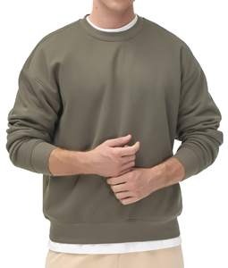 Mode pull à manches longues sport athlétique bases polaire coton mélangé sweat pour homme 100% coton sweat homme blanc - Product Image 3