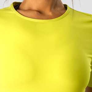 T-shirts de course de yoga athlétique décontractés avec logo personnalisé pour femmes - Product Image 3