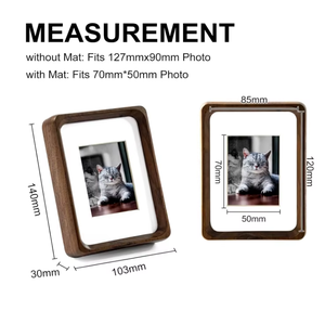 Rehman Craft Eco-Friendly Handmade Modern Solid Wooden <b>Picture</b> <b>Frame</b> Clear Acrylic Front <b>White</b> Mat Board Tabletop Vertical - Product Image 4