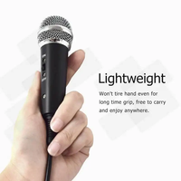 Microphone vocal sans fil portable de studio Microfone pour le divertissement à domicile et le microphone vocal