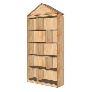 Étagère de bibliothèque en bois de caoutchouc au design moderne 100x30x210cm KTMN002 pour écoles et supermarchés - Product Image 5