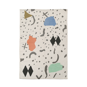 Alfombras de área de forma rectangular impresas de algodón de alta venta Diseño único bordado disponible a precio - Product Image 3