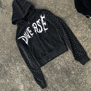 เสื้อมีฮู้ดแบบซิปสำหรับผู้ชายผ้าฝ้าย100% ซักได้สไตล์วินเทจซักได้สำหรับฤดูหนาว - Product Image 2