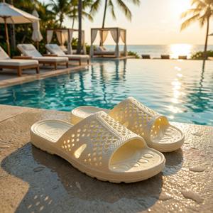 รองเท้าแตะแบบสวมเปิดนิ้วเท้า EVA สวมใส่สบายทุกฤดู ยางคุณภาพสูง ลายทาง ดีไซน์เวียดนาม Savato รองเท้าสไลด์ รองเท้าแตะในบ้านและนอกบ้าน - Product Image 1