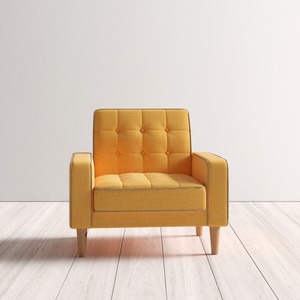 Sillón Individual Cuadrado GSD68008, Cómodo y Reclinable, Tapizado en Cuero Genuino y Tela Multicolor, para Hogar u Oficina - Product Image 5