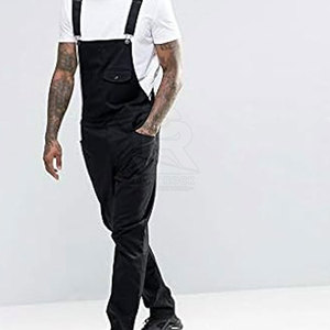 Haute qualité taille haute combinaisons personnalisées jean salopette pantalons longs fonctionne salopette pour hommes mode salopette - Product Image 4