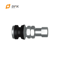 Valve de pneu tubeless pour moto DFK, en acier inoxydable/laiton, ajustement universel, certifiée ISO9001, personnalisable OEM/ODM, voitures, motos