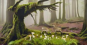 Decoración rústica para cabaña, par ecológico, estatuas de renos Art Deco, figuritas de animales del bosque de latón para decoración de cabina de Navidad - Product Image 6