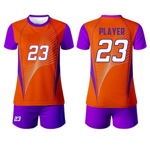 Uniforme de voleibol de tamaño personalizado para mujer, nuevo conjunto de alta calidad, técnica de impresión por transferencia de calor de fábrica, 100% poliéster personalizado - Product Image 2