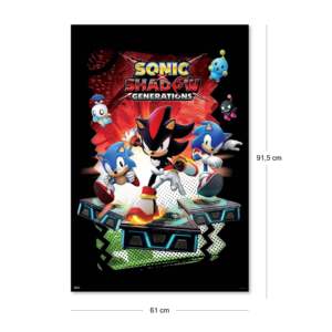 Sonic X Modern Style <b>Poster</b> Shadow Generations 61x91.5 cm Wall Usage Paper Material - Product Image 2