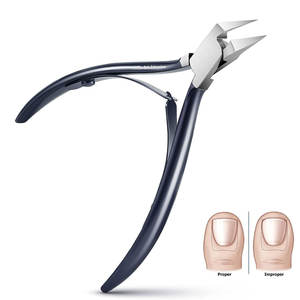 Lame droite de coupe-ongles d'orteil pour ongles incarnés et épais en acier inoxydable et pointe pointue coupe-ongles incarnés mâchoire large - Product Image 6
