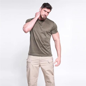 Camiseta de manga corta para hombre, cuello redondo, secado rápido, gimnasio, correr, camisetas informales de gran tamaño hechas en calidad Premium - Product Image 5