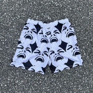 Vendedor verificado al por mayor pantalones cortos de malla de pista de bloque de color de alta calidad de los hombres de encargo de alta estilo de la calle Pakistán - Product Image 1