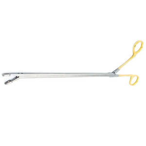 Fórceps de lengua curvada Fórceps quirúrgicos de 17cm Fórceps de sujeción de lengua de la mejor calidad de acero inoxidable - Product Image 2