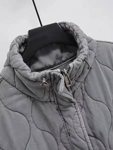 Chaleco sin mangas Vintage para Mujer | Chaleco de cuello de pie para Otoño e Invierno | Prendas de abrigo de moda ligeras transpirables con OEM - Product Image 2