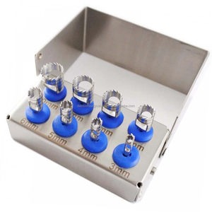 Juego de 8 Piezas de Fresas Dentales Manuales de Alta Calidad para Implantes Óseos, Fresas Quirúrgicas de Acero Inoxidable - Product Image 3