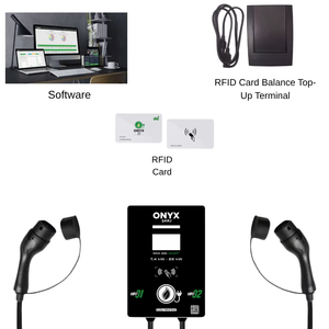 Chargeur EV intelligent 43 kW Type 2, station de recharge commerciale, système prépayé RFID, application mobile, OCPP 32A 380V - Product Image 1