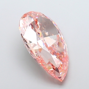 Diamant de laboratoire de 21,05 carats, taille poire, couleur rose vif fantaisie, diamant CVD, clarté VS2, certifié IGI, bijoux haut de gamme - Product Image 4