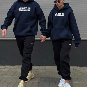 Sudadera con capucha de algodón pesado para hombre con logotipo impreso DTF personalizado, ropa de calle térmica - Product Image 2