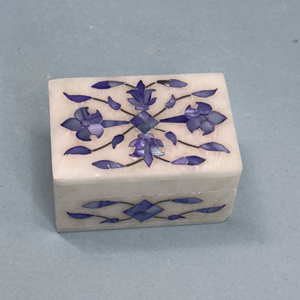 Handmade Blue Marble Jewelry Box Wholesale | Decorative Organizer for Rings, <b>Earrings</b> & Accessories | Bulk Supply from India - Product Image 4