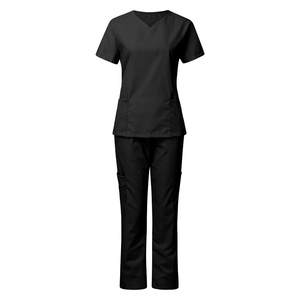 Conjunto de Uniformes Quirúrgicos Unisex Personalizados, Tela de Lona de Algodón y Poliéster, Detección de Agujas, Fusión sin Costuras, Uniformes de Hospital - Product Image 3