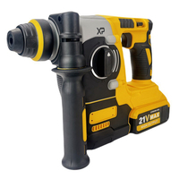 Marteau perforateur sans fil 42V, sans balais, 18mm SDS Plus, 0-540 tr/min, 4800 IPM, vitesse variable en continu, marche avant/arrière, pour perçage du béton