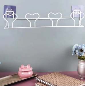 Étagère murale décorative de meilleure qualité pour la décoration de la maison et revêtement en poudre noire au design unique - Product Image 3