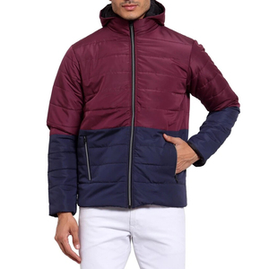 Veste matelassée à bulles enduite à la vente chaude, couleur et taille personnalisées, logo frontal, veste d'hiver pour homme, coupe-vent, écologique - Product Image 1