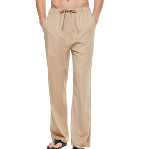 Pantalon décontracté pour homme, style streetwear, coupe ample, cordon de serrage, tissu en coton doux, idéal pour un usage quotidien décontracté - Product Image 1